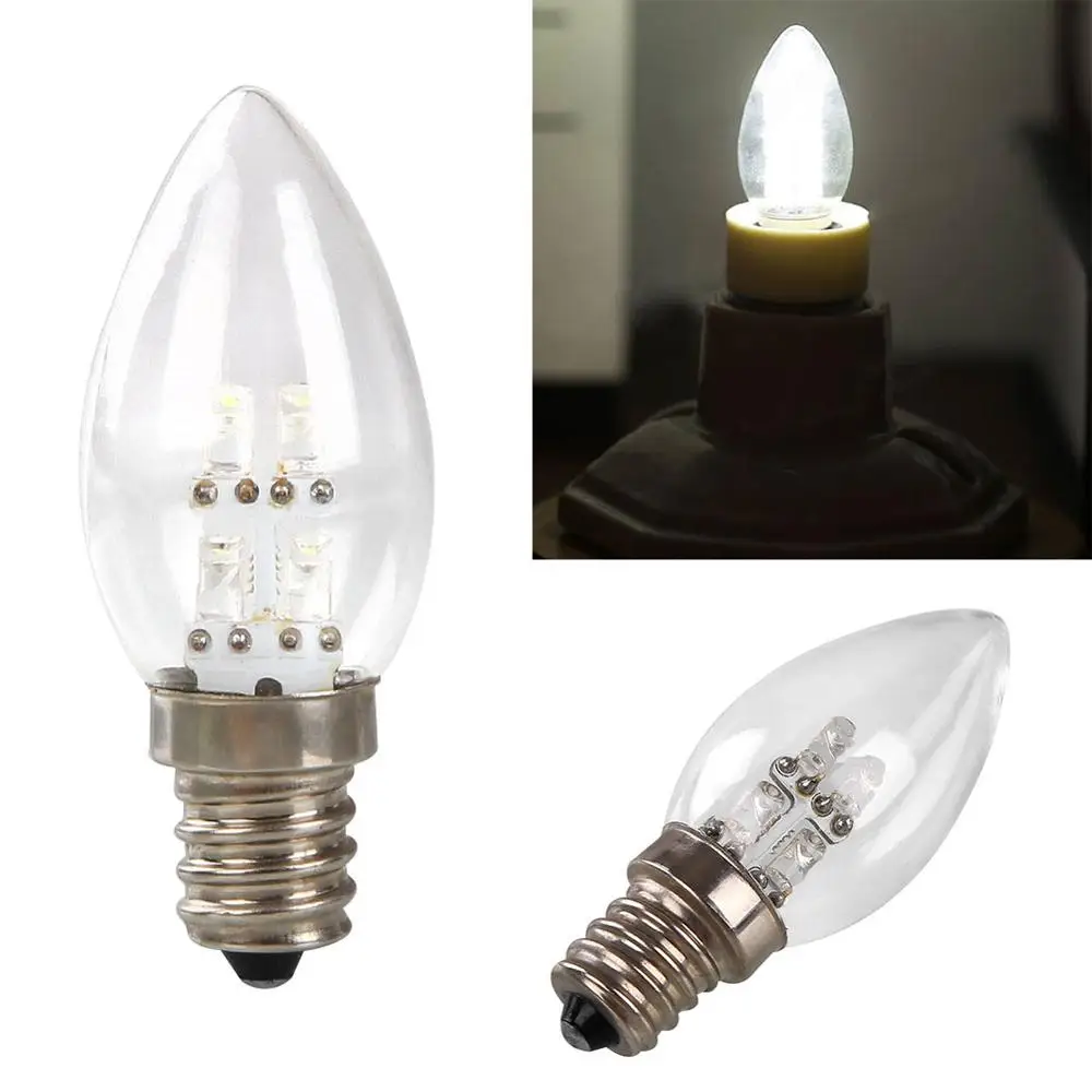 

Bulb Lamp E12 0.5W 4 heads LED night light candle light Lamp LED Filament Night Light Energy Savings dropshipping new product