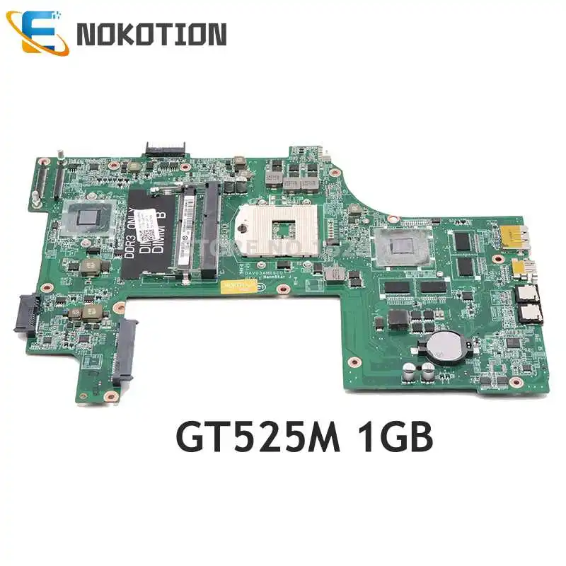 

NOKOTION 01TN63 CN-01TN63 DAV03AMB8E0 Mainboard for DELL Vostro 3750 V3750 Laptop Motherboard HM67 DDR3 GT525M 1GB