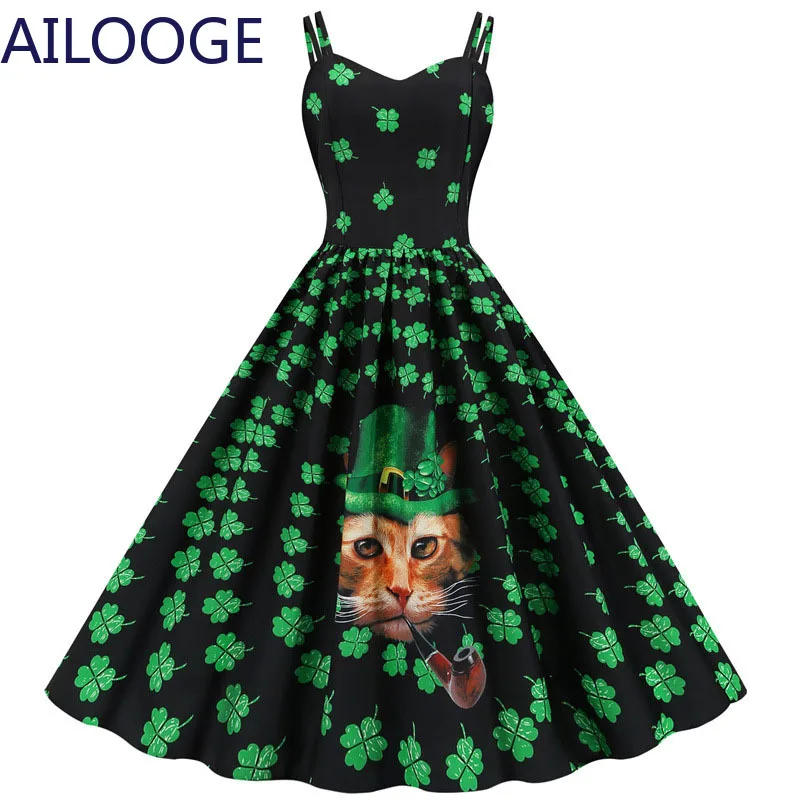 

2021 Vintage Polka Dot Print Women Summer Dress Casual Elegant Spaghetti Strap High Waist Floral Midi Party Dress Plus Size Robe