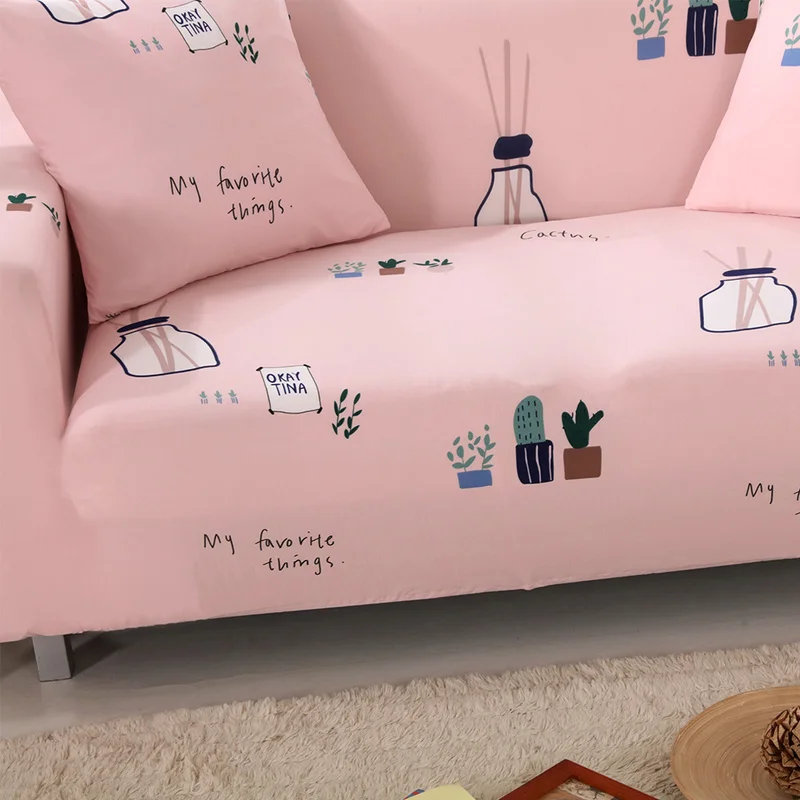 

Slipcovers Sofa Floral Sectional Sofa Couch Cover for Living Room Printed 2/3 Seater Polyester Corner Chair Loveseat Pillowcase