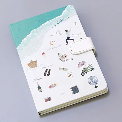 H Милый блокнот для путешественников, Kawaii ежедневник, ежедневник,, Filofax, еженедельный ежедневный блокнот для путешественников с цветными страницами, канцелярские принадлежности - Цвет: H