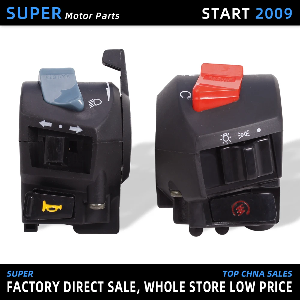 Мотоциклетные Рупорные переключатели электрические части скутер кнопка