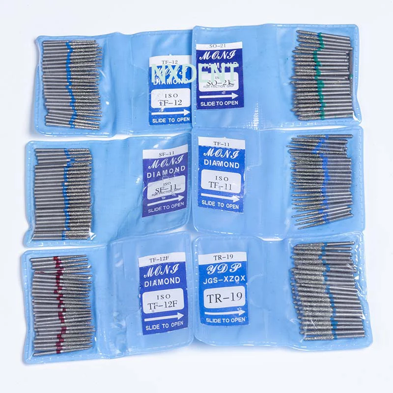 50 шт./1 упаковка высокоскоростные боры для полировки зубов хвостовик 1 6 мм