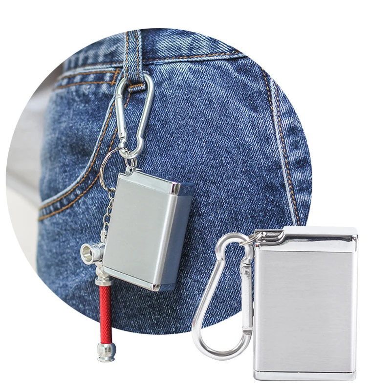 Модная Портативная электронная сигарета с крышкой брелок карманная пепельница