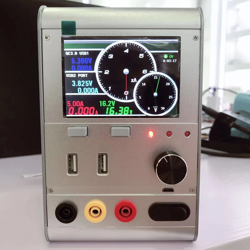 HR3006 30 в 6A интеллектуальный регулятор напряжения Ток Мощность 6A осциллограф метр с быстрой зарядкой через usb порт телефон инструмент для ремонта