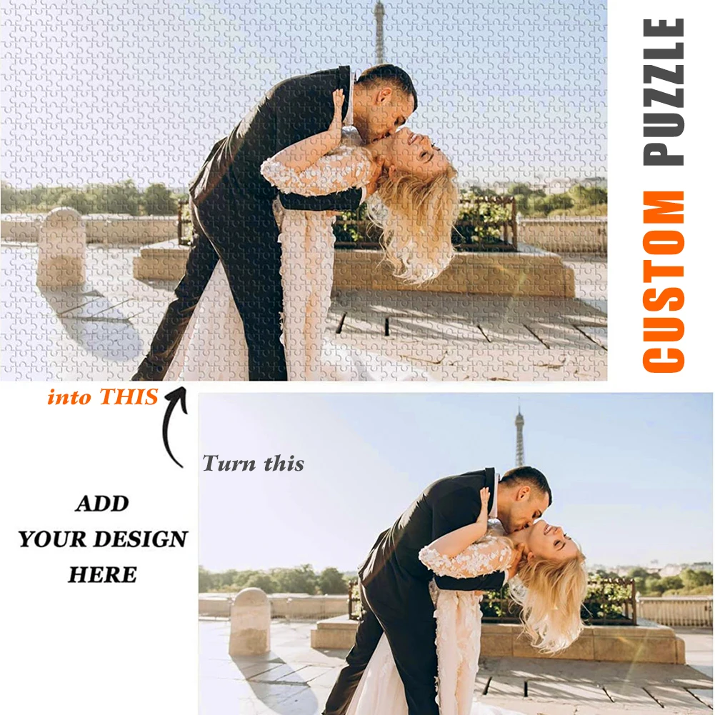 Деревянные пазлы из фото 300 шт 40x28 см