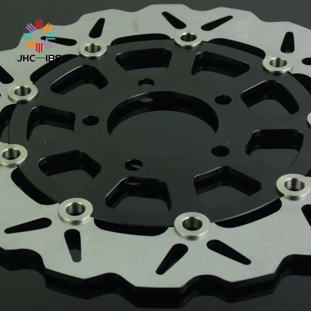 

Motorcycle Black Front Wavy Floating Brake Disc Rotor For SUZUKI GSX600F 04-06 GSF650 05-06 SV650 03-09 GSX750F 600 650 F 600F