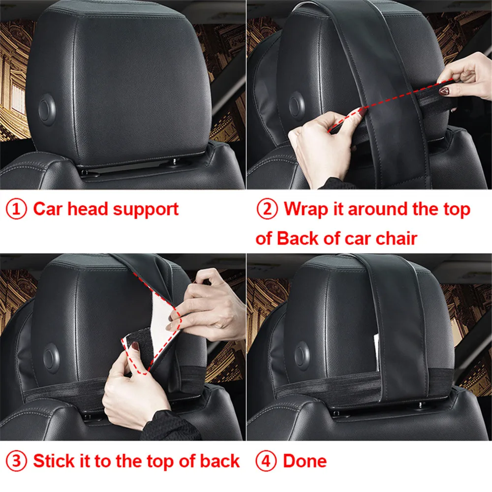 

Durable Car Neck Pillow 3D Memory Foam Head Rest Adjustable Auto Headrest Pillow Travel Neck Cushion Support Holder Seat pillows