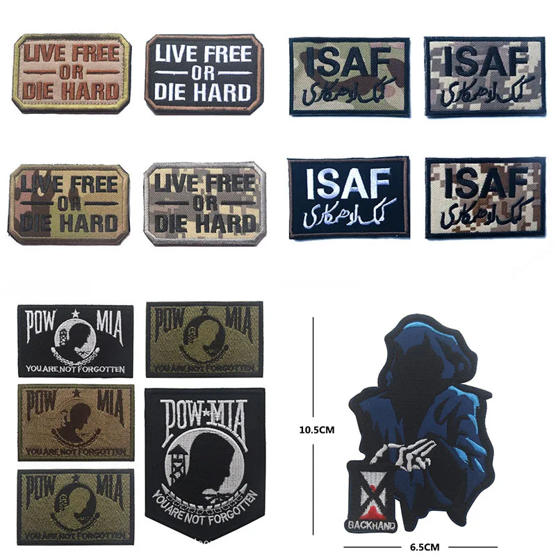 Новое разнообразие Многоцветные DIY Крюк &amp Петля двойной слой 100% вышитые патч для