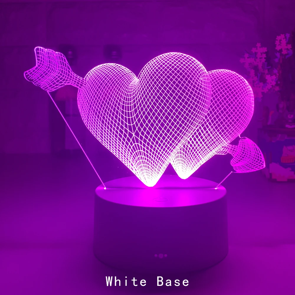 

Proposal Engagement Gift Love 3D Light Acrylic LED Night Light Wedding Decoration Valentine's Day Gift Romantic Light for Girl