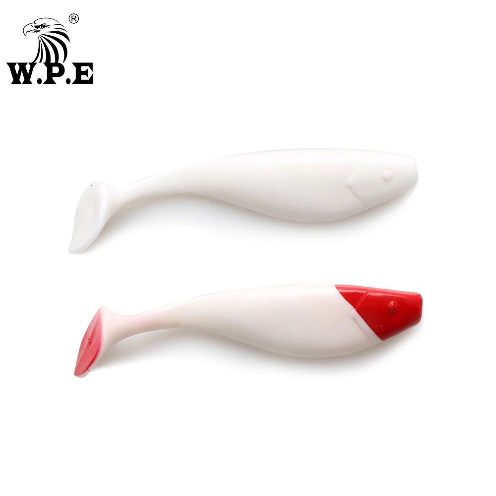 W.P.E Brand 6pcs/pack 100mm Silicone Soft Lure Swim Bait Jigging Lure Soft Body Artificial Soft Lure Wobbler Fishing Tackle