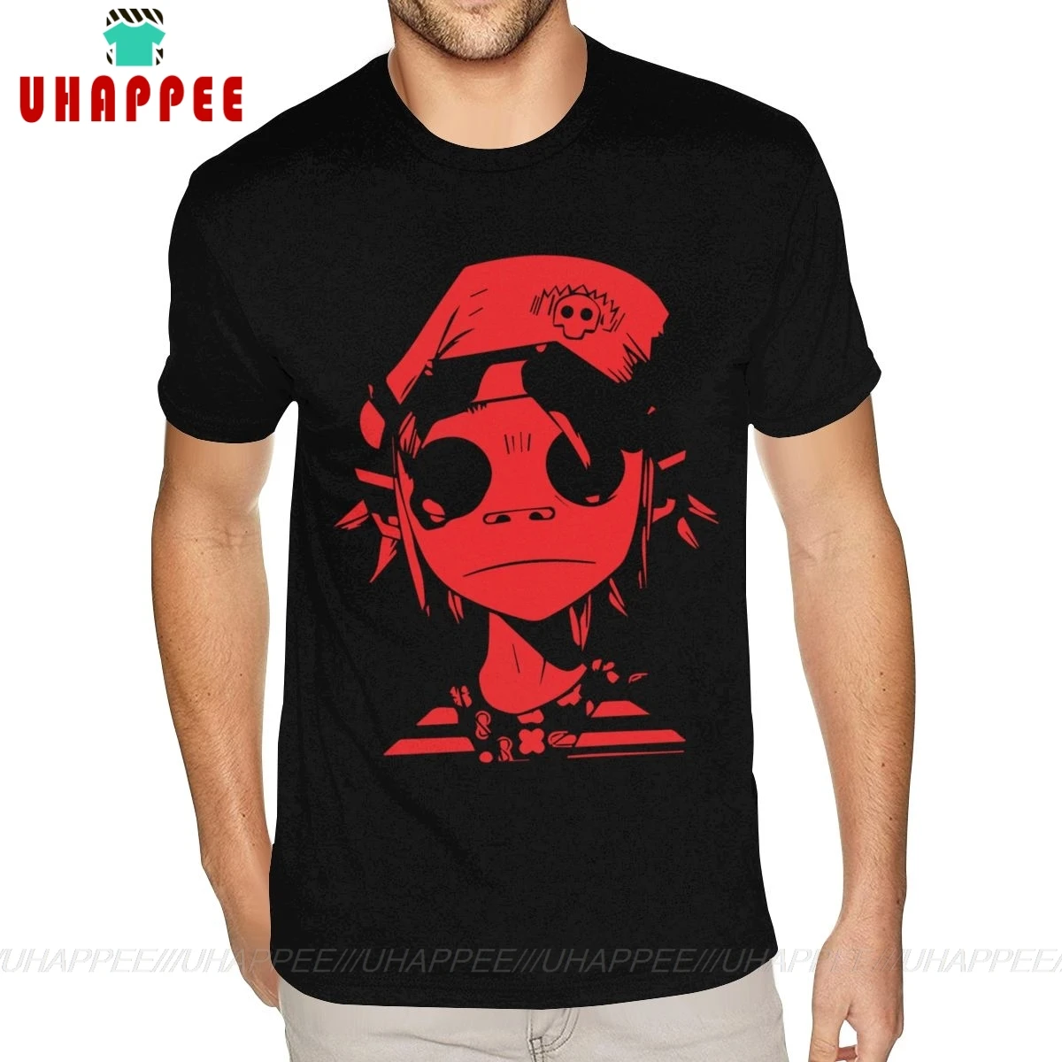 Футболка мужская с коротким рукавом короткий рукав постер фильмом Gorillaz