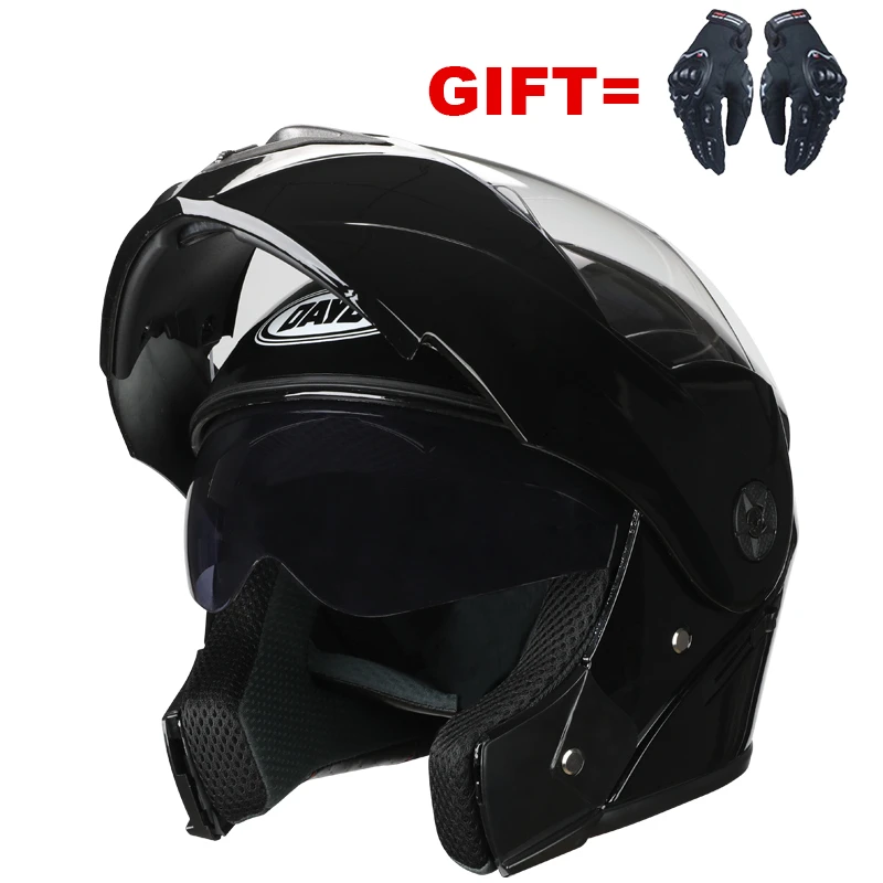 

Шлемы для мотокросса модульные двойные линзы карбоновый шлем для мотоцикла шлем на все лицо безопасный откидной шлем пара мото двойной коз...