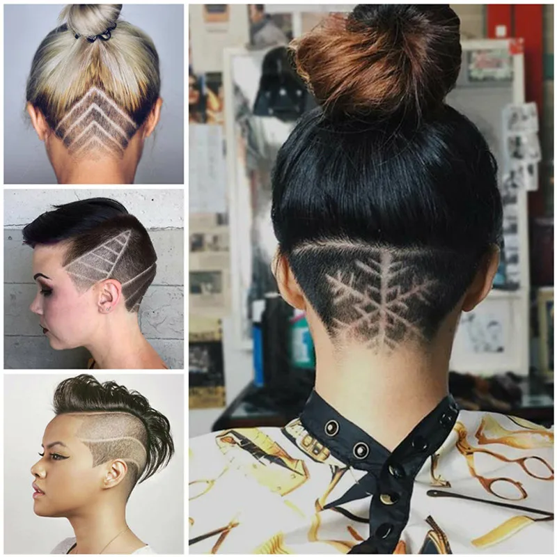 Ножницы для волос триммеры Волшебная гравировка бороды бритвы бровей вырезанная