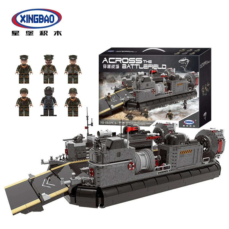 XINGBAO XB-06019 строительные блоки подлинные военные серии десантный транспортный