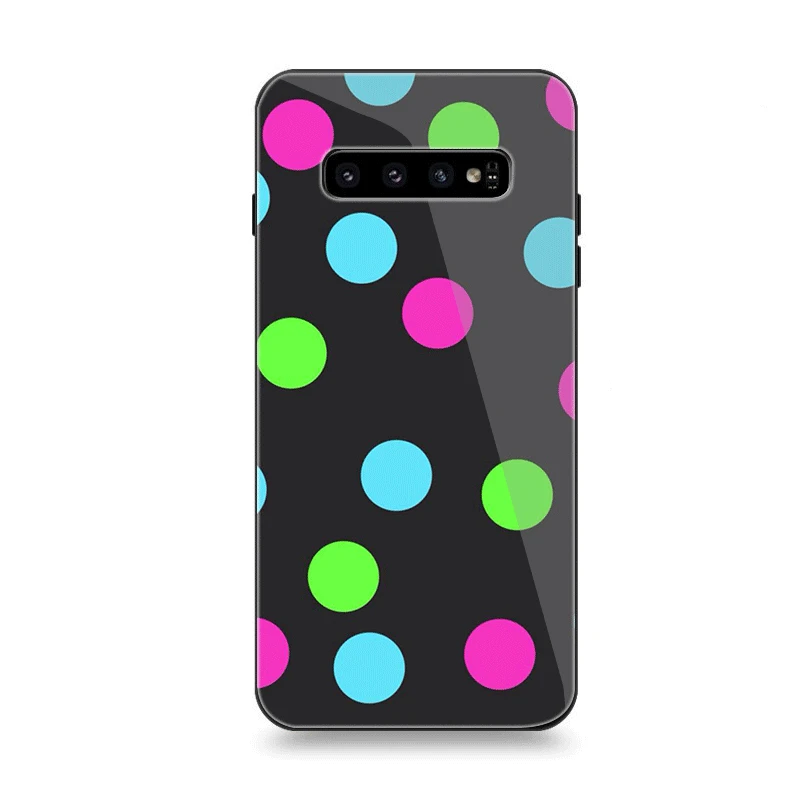 Чехол для телефона стекло samsung A10 A20 A30 A40 A50 A60 A70 S7 Edge S8 S9 S10 Plus цветной чехол в