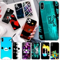 game geometry dash phone case for iphone 12 pro max mini 11 pro xs max 8 7 6 6s plus x 5s se 2020 xr cover