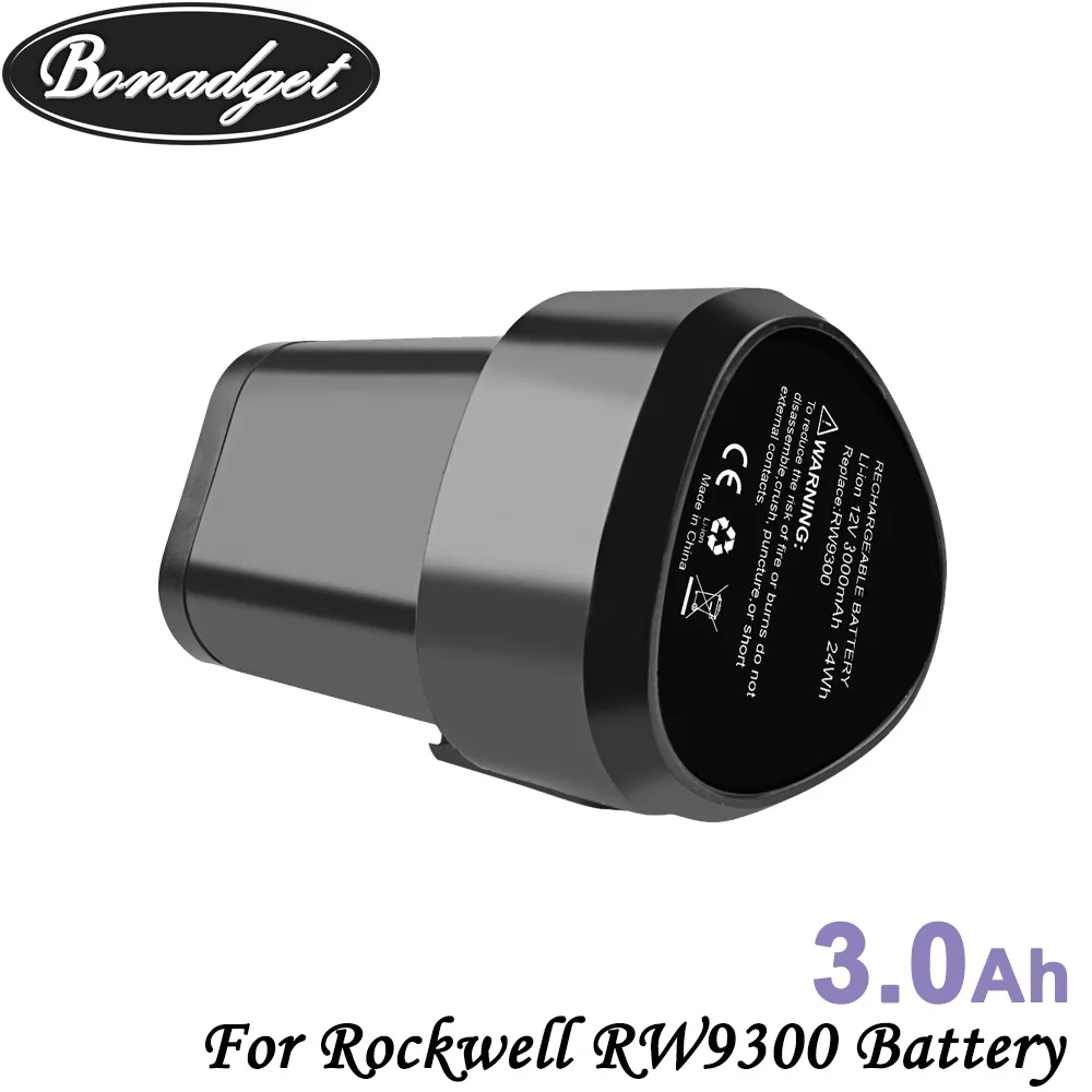 Литий-ионный аккумулятор Bonadget для Rockwell RW9300 WU127 WU151 WX3827 WA3503 WA3509 WX540 2 шт./упаковка |