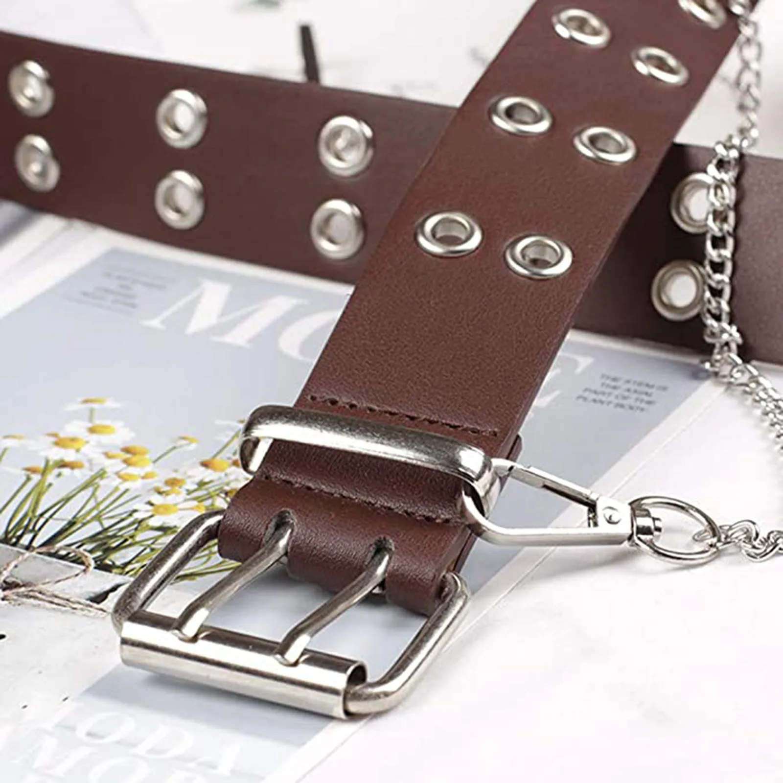 

top selling product 2020 Trouser Belt,Double Hole Belt With Leather For Women Men Jeans Belt Support Wholesale Dropshipping