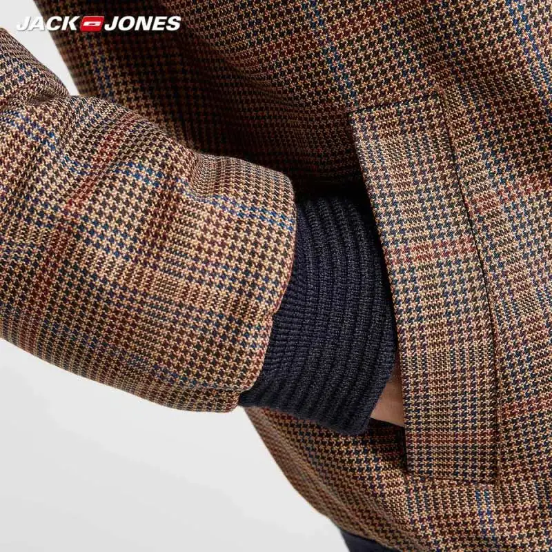 JackJones Для мужчин зимняя куртка Бейсбольным воротником короткая теплая