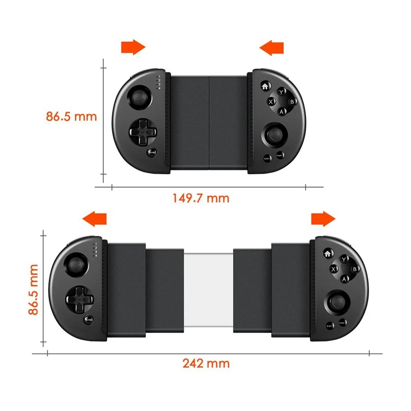 Беспроводной игровой контроллер Выдвижной Телескопический Джойстик Геймпад для