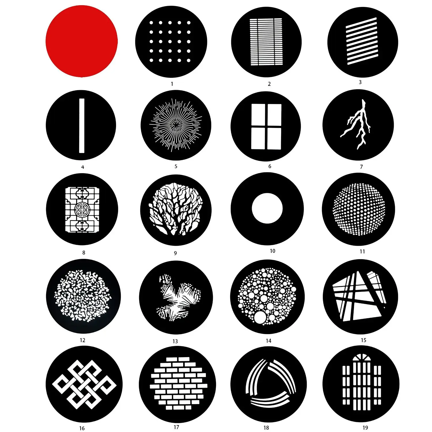 DIY оптический конический тубус фоновый световой эффект проекционная пленка