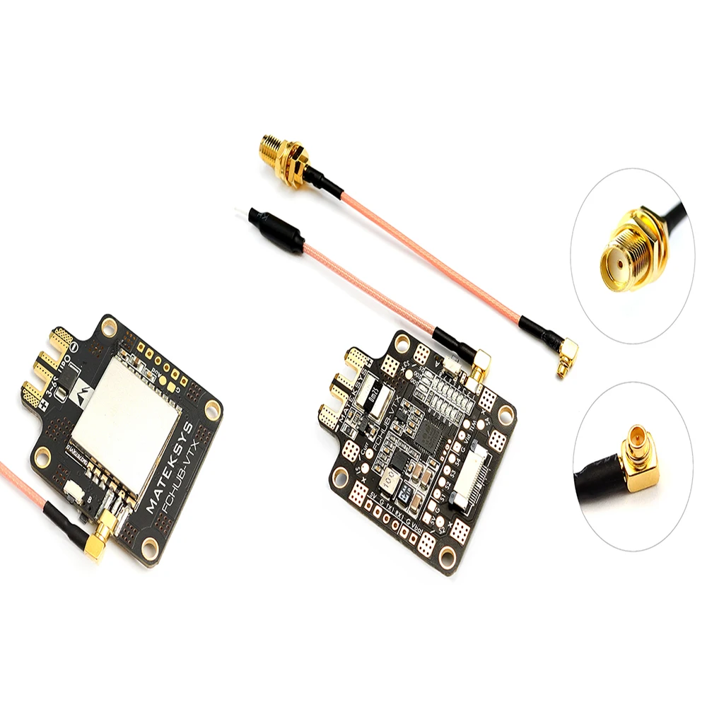Matek системы FCHUB VTX 6 ~ 27V PDB 5 V/1A BEC w/5 8G 40CH 25/200/500mW переключаемый Радиоуправляемый Дрон