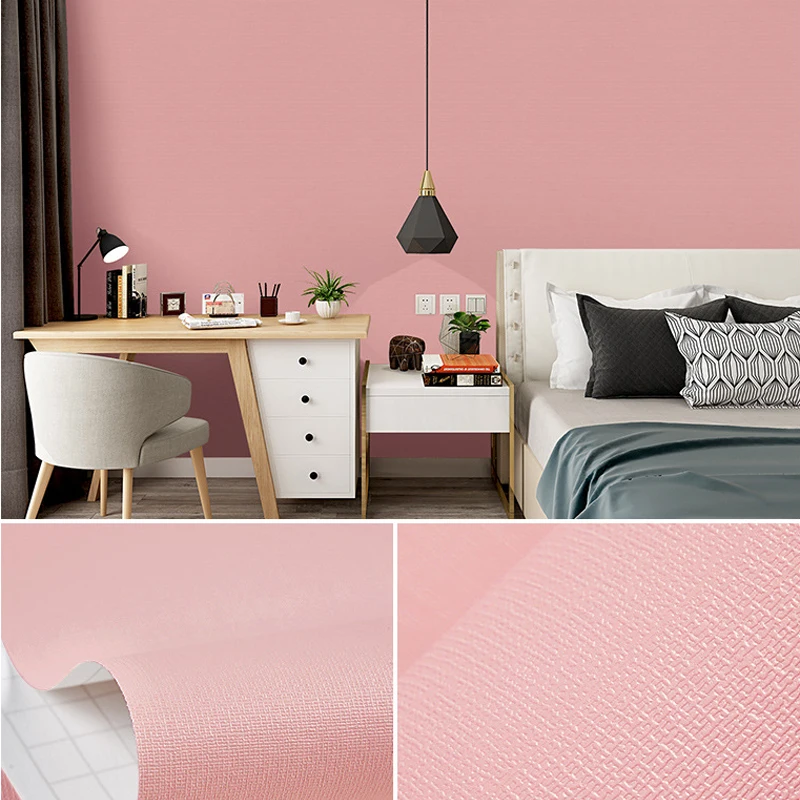 Однотонные обои для маленьких девочек и мальчиков Детские комнатные мебельные