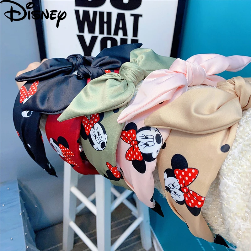 Повязка на голову женская с бантом и Микки Маусом| |