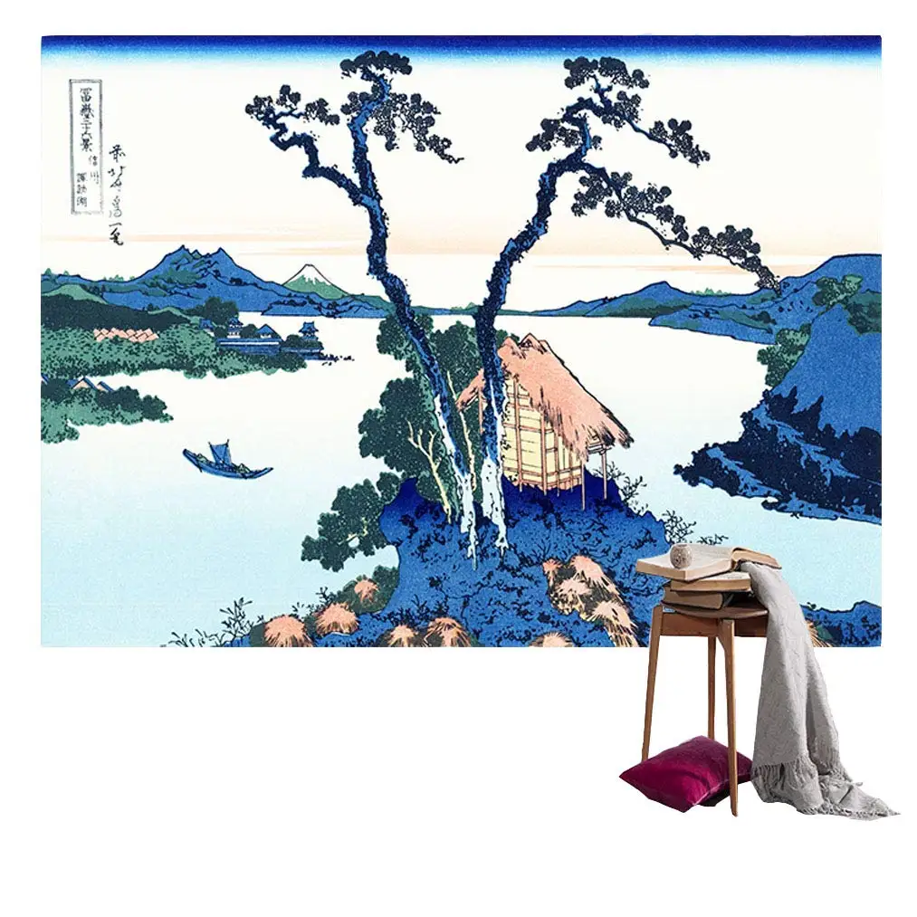Крутая японская художественная печатная Гобеленовая настенная скатерть для