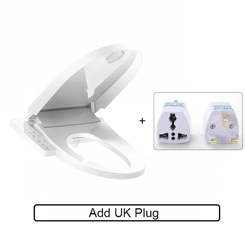 add UK plug Xiaomi Mi Смарт сиденье для унитаза крышка фильтр с подогревом воды электронные Подогреваемые биде спрей стульчак с светодиодный ночной Светильник - Цвет: add UK plug