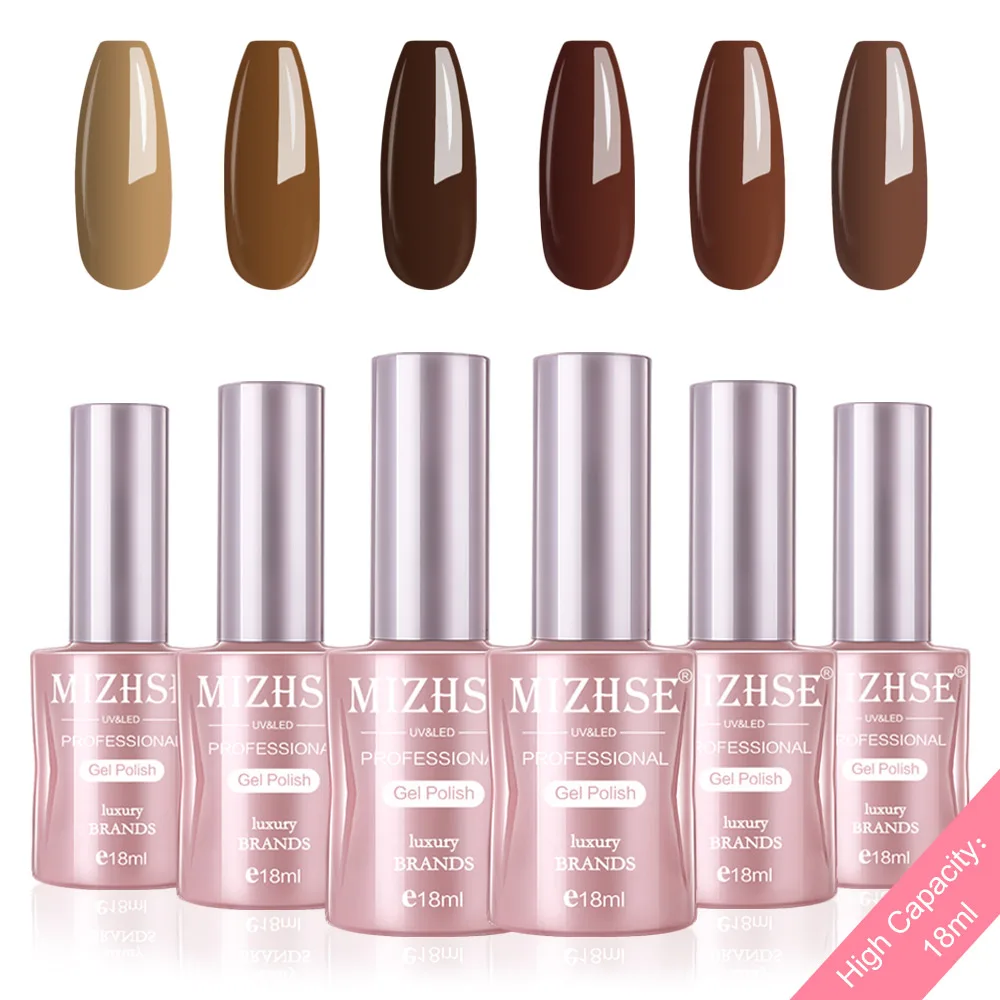 P47 MIZHSE набор гель-лака UV Vernis Полупостоянный Гель-лак лаковое гелевое покрытие для ногтей Отмачивание Чистый Цвет Гель-лак Подарочная коробка салонные наконечники - Цвет: P47
