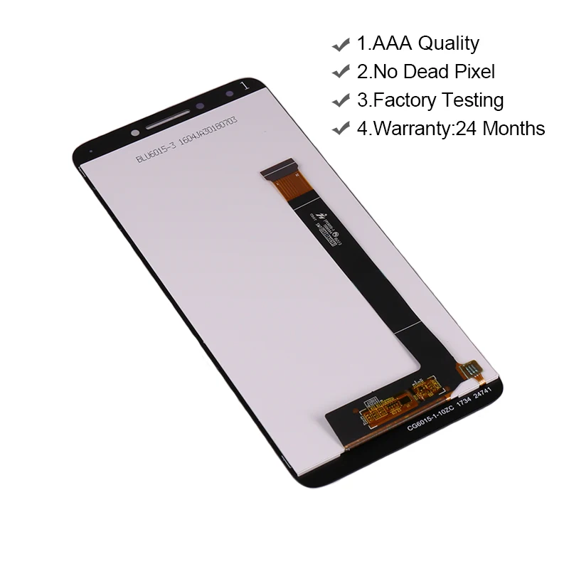 Черный lcd for Alcatel 7 6062 OT OT6062 ЖК дисплей Дисплей + Сенсорный экран Digitizer Ассамблеи