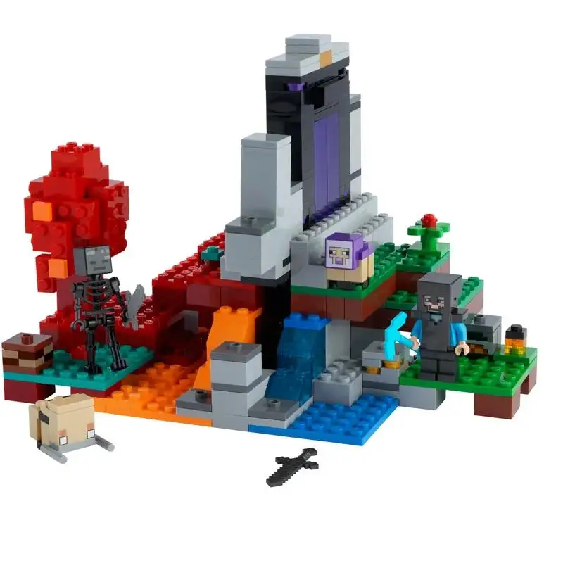Bloques de construcci&oacute;n para ni&ntilde;os, juguete de ladrillos para armar casa del &aacute;rbol, pueblo, ciudad, cascada, Warhorse, ideal para regalo, c&oacute;digo 2021, Compatible con 21174, 21169 y 21172-3