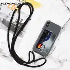 Мягкий чехол-накладка для iPhone 11, 12 Pro Max, SE 2020, XR, X, XS, 7, 8 Plus, 12 Mini, с отделением для карт