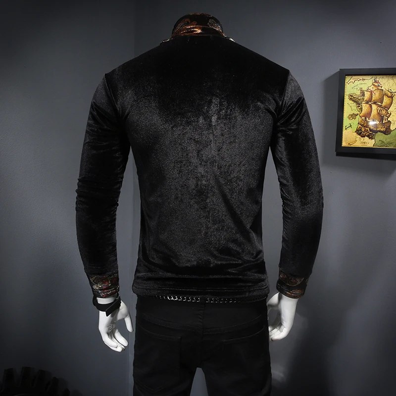 Мужские повседневные винтажные футболки однотонный пуловер с длинным рукавом