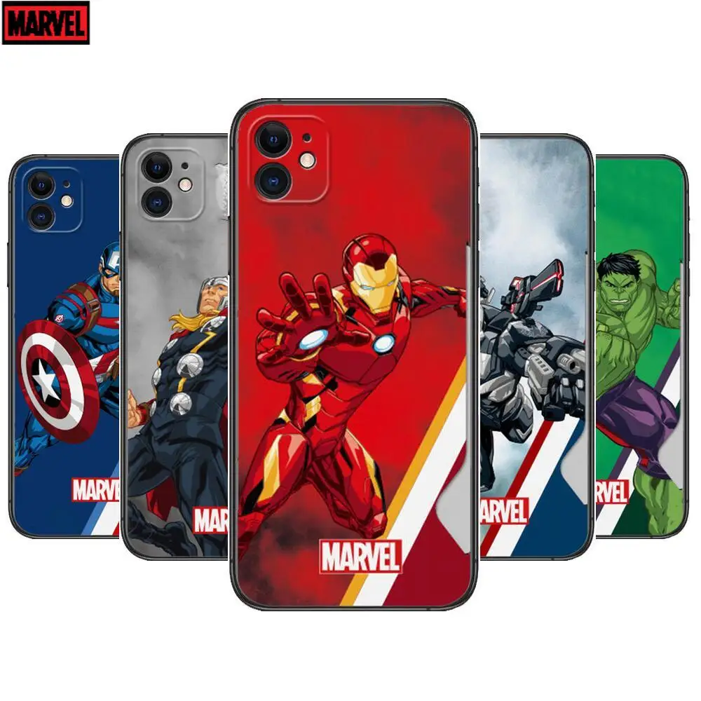 

Marvel superhero Phone Cases For iphone 13 Pro Max case 12 11 Pro Max 8 PLUS 7PLUS 6S XR X XS 6 mini se mobile cell