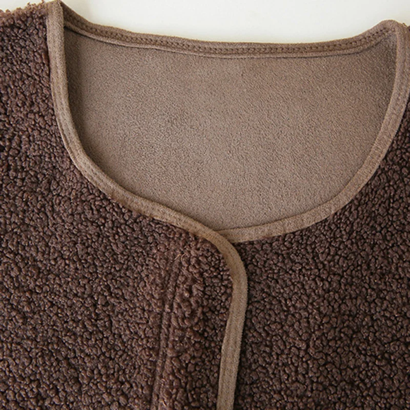 Куртка женская из овечьей шерсти на молнии элегантная Базовая уличная одежда в