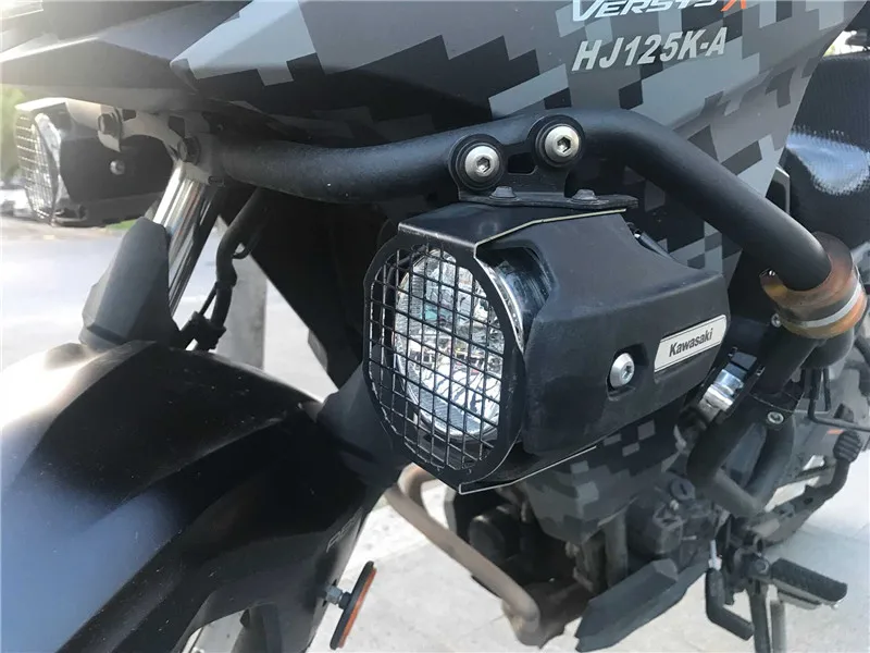 FOR KAWASAKI VERSYS X300 Motorcycle Accessories Stainless Steel Spotlight Auxiliary Light Led Guard Protective Cover