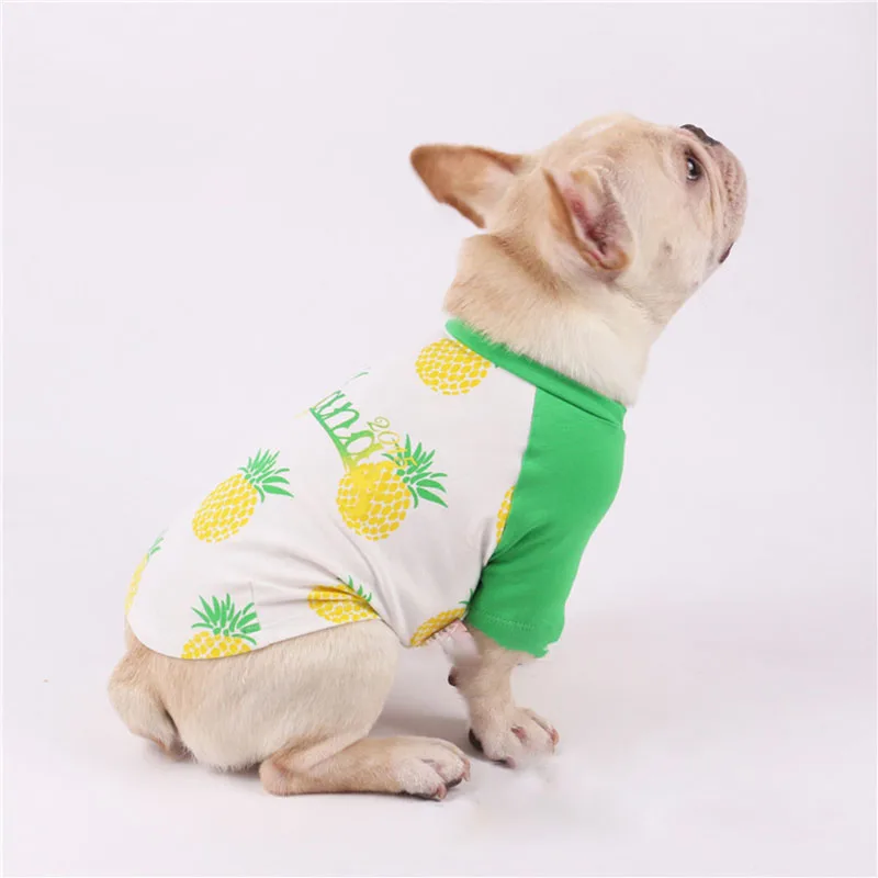 Одежда для собак подходящая одежда маленьких костюм ананаса французского