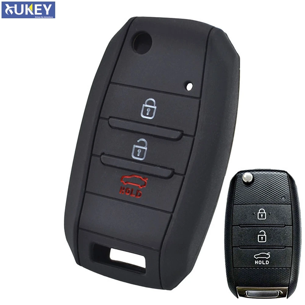 Силиконовый чехол для ключа Kia Sportage Cerato Optima k5 Rio Carens Rondo Cee 'd Picanto k2 Soul Sorento Ski|silicone