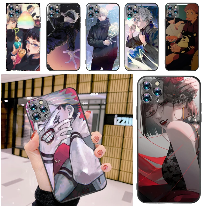 

Jujutsu Kaisen Fushiguro Megumi Satoru Gojo Sukuna Yuji Itadori Phone Case For iPhone 12 Pro MAX Mini SE 2020 Cases Soft TPU