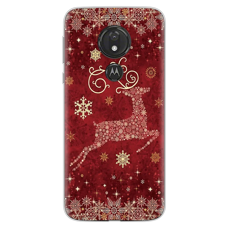 sdhd1lu Год Рождество милый чехол с лосем для Motorola Moto G7 power EU Z Z2 Z3 Z4 C E5 G3 G4 G5 G5S G6 Play Go Plus один чехол из термополиуретана и силикона - Color: sdhd1lu