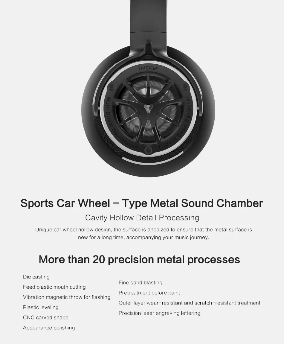 1 еще H1707 тройной драйвер Накладные наушники Mp3 бас Hifi повязка наушники для iOS и Android Xiaomi
