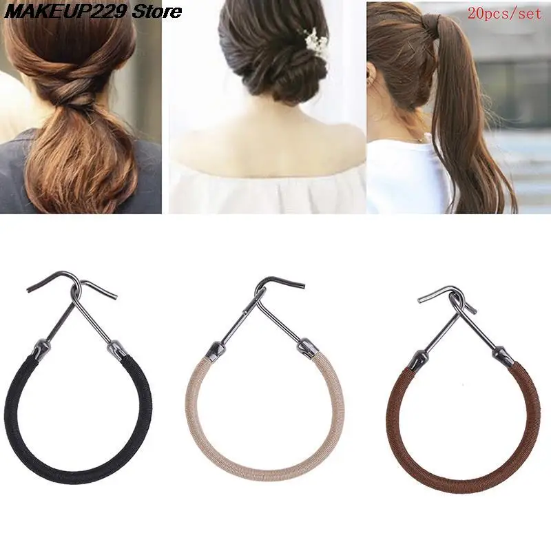 Зажим для конского хвоста 20 шт. девочек бантики аксессуары волос резинки с