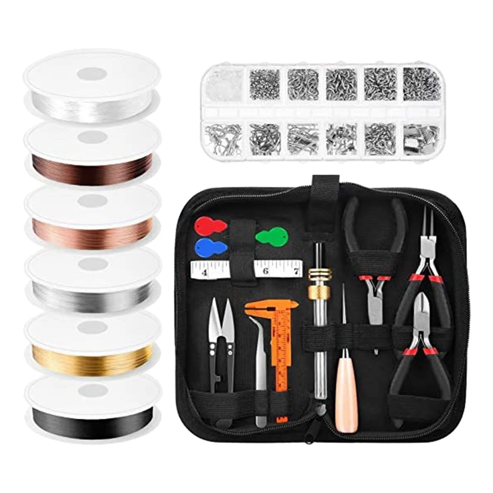 

Jewelry Making Tools Kit with Zipper Storage Case for Jewelry Crafting and Jewelry Repair