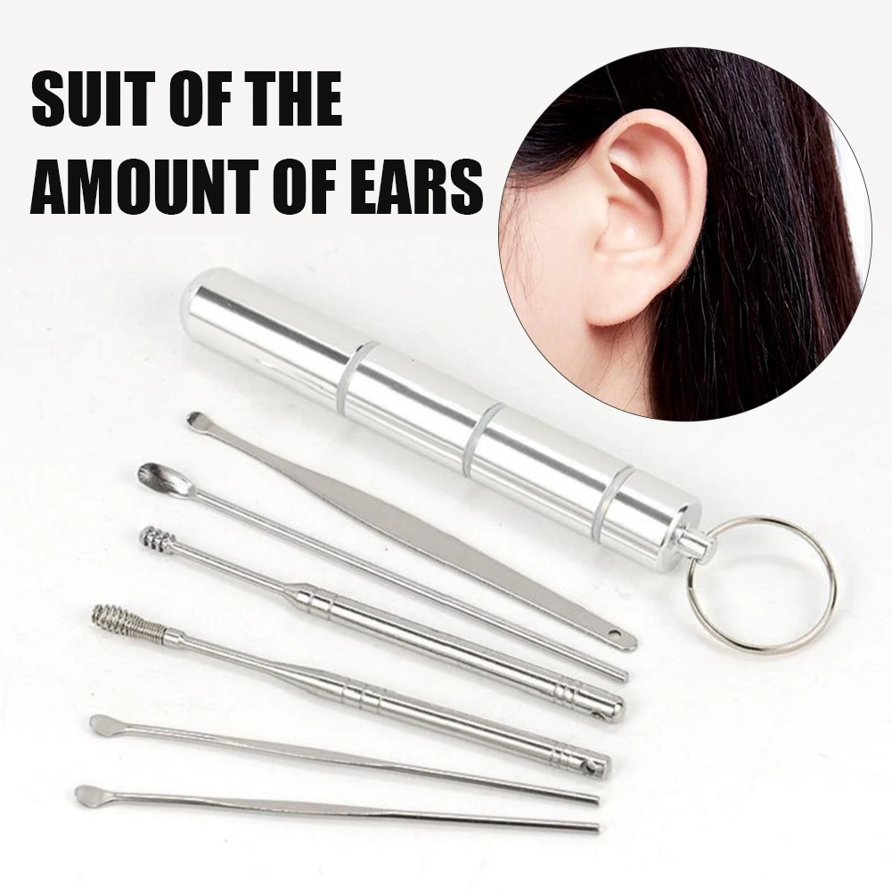 

Earwax Remover Ear Cleaner Wax Removal Tool Earpick Sticks Curette Ear Pick Cleaning Ear Cleanser Spoon Health Care Earpick 6PCS