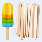 Деревянные палочки для мороженого 50 шт.лот, палочки для мороженого, инструменты для торта, сделай сам, детская ручная работа, художественные изделия, форма, льдогенератор