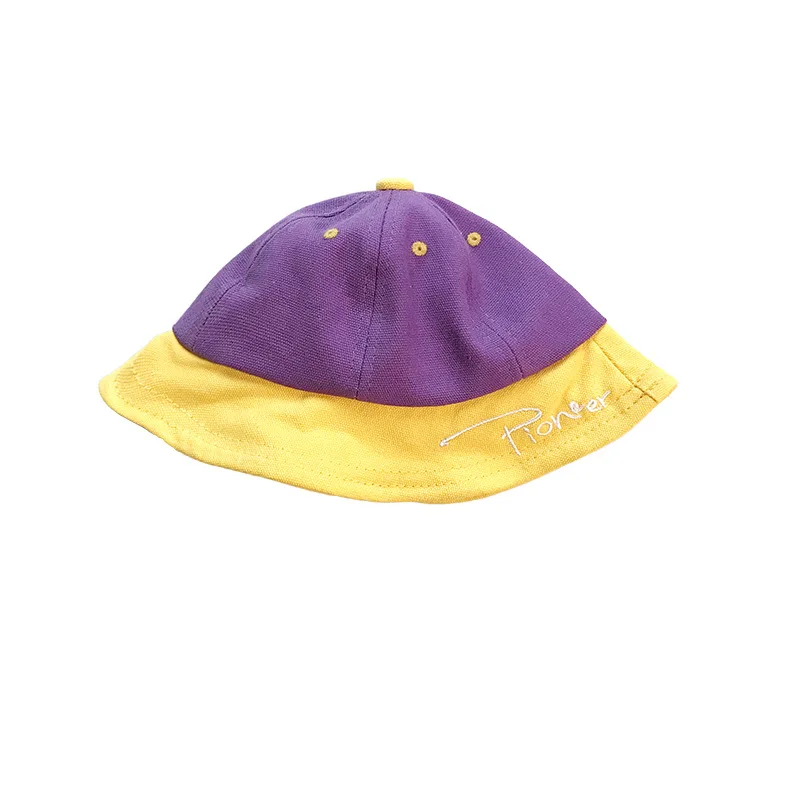 Spring infant boys girls fashion all-match letters embroidery Bucket Hats 0-4years cute kids fishing hat caps | Детская одежда и