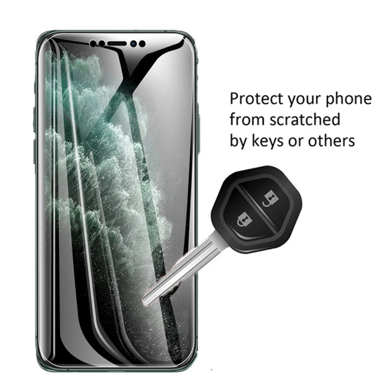 Передняя + задняя Гидрогелевая пленка 20D для iPhone SE 2020 11 Pro Max защитная экрана X XR XS 6 6S